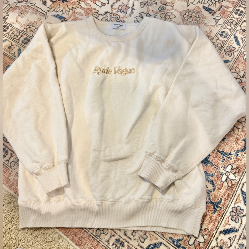 Rude Vogue Core Crewneck XXL Gold/Cream